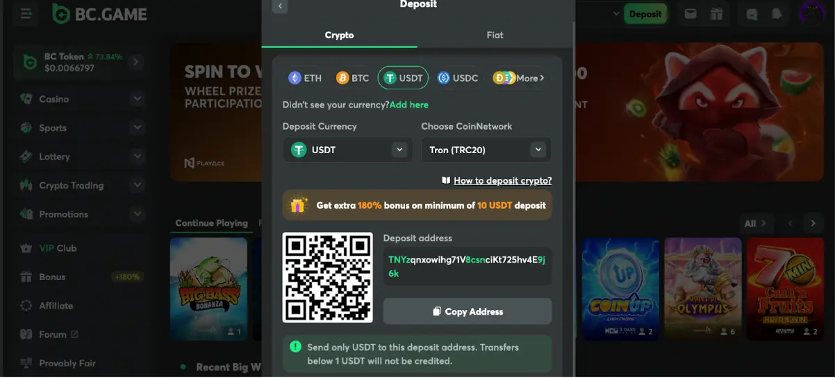 deposit of funds